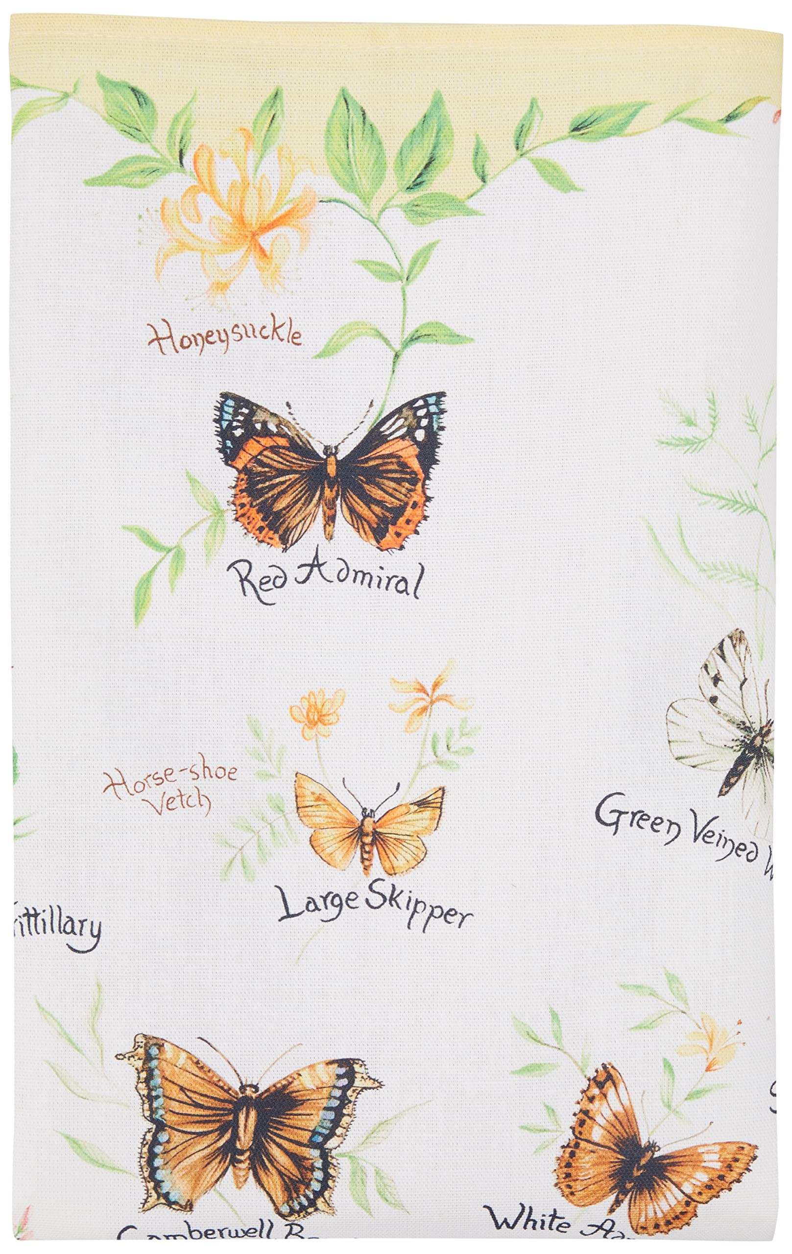 Samuel Lamont Floral Butterflies Cotton Tea Towel