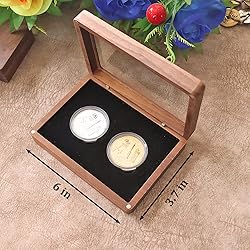 Vilarihor Walnut Wood Challenge Coin Display Case