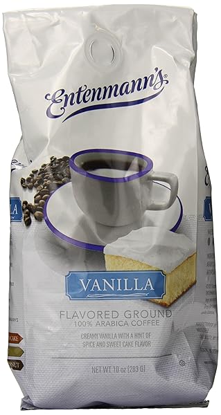 ENTENMANN’S GROUND COFFEE, VANILLA FLAVOR, 10-OUNCE