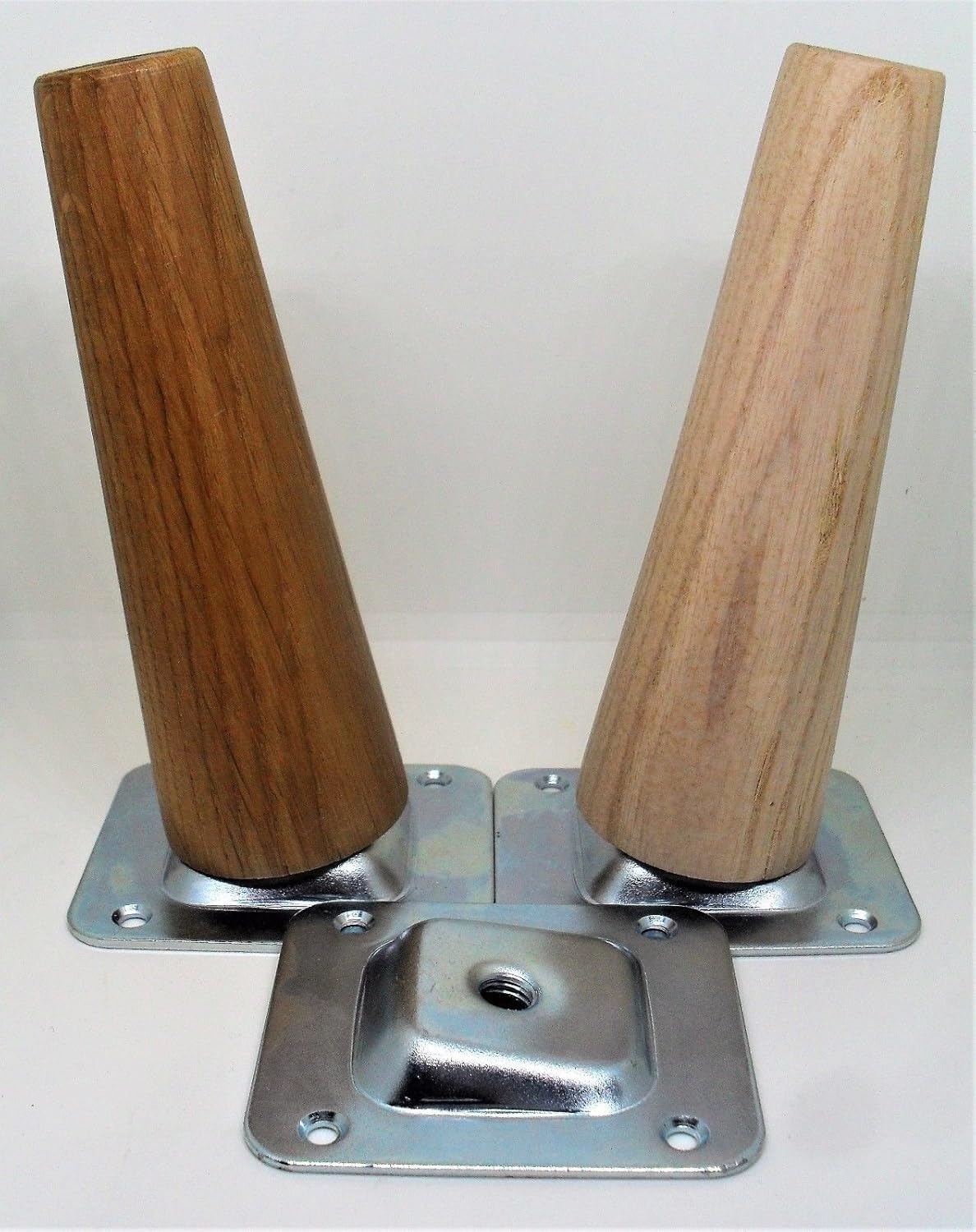 SET OF 4 LEG FIXING MOUNTING PLATES BRACKETS ANGLED PLATE FOOT FEET