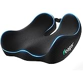 Feagar Office Chair Cushion for Sciatica & Tailbone Pain Relief – Extra Thick Memory Foam Seat Cushion for Long Sitting, Desk Chair & Wheelchair, Non-Slip Bottom