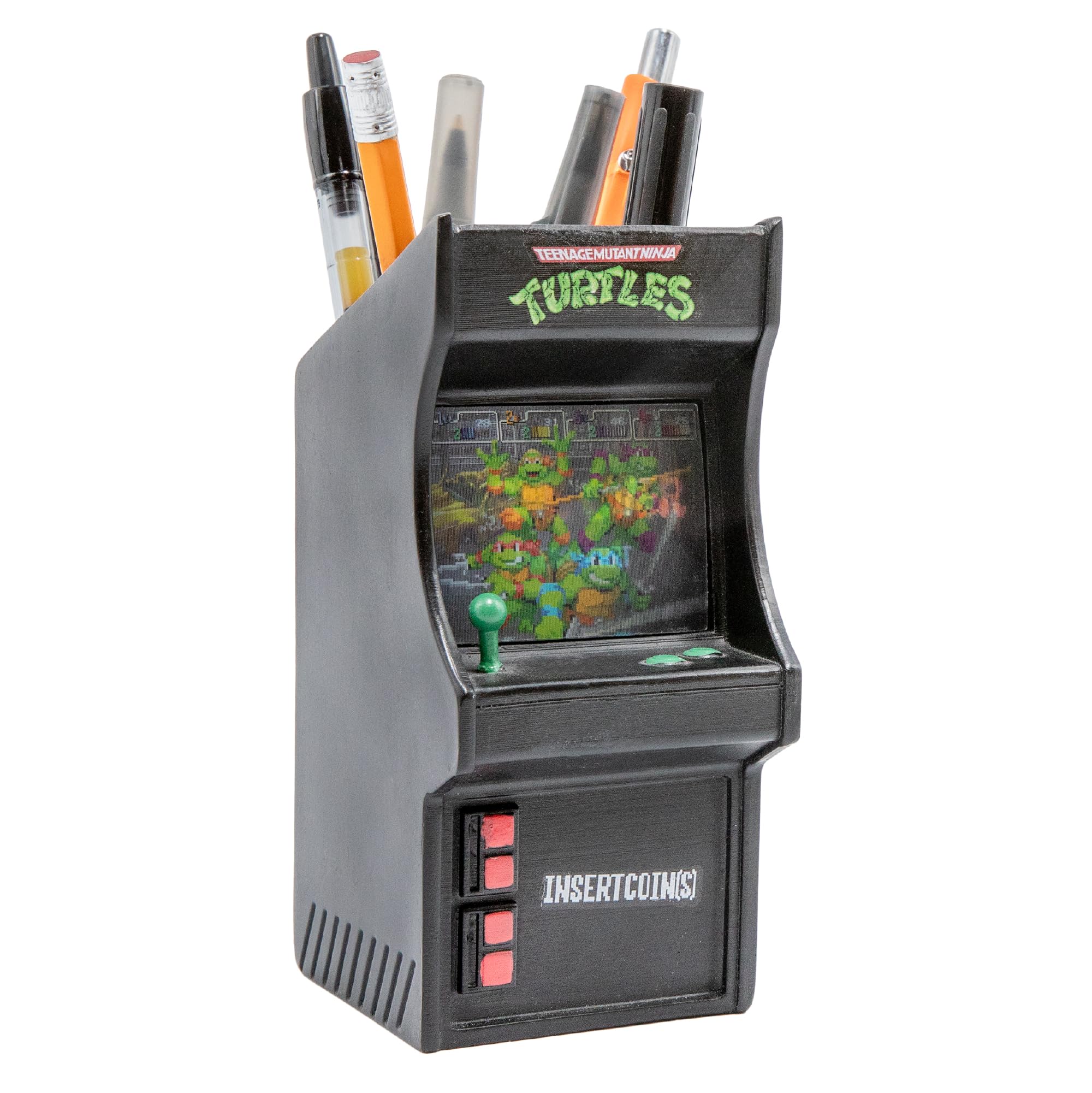 Blue Sky Studios Teenage Mutant Ninja Turtles Pen & Pencil Holder Desk Tidy, Kids Desk Organiser Accessory, School Supplies Organisation for Boys