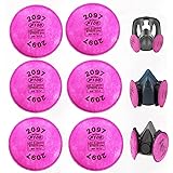6 PCS (3 Pack) 2097 P100 Particulate Filter Compatible with 2097，Installed on P100 Filter Retainer Replacement for 6000 6200 