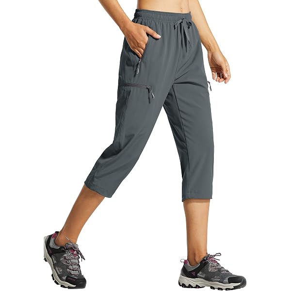Eddie Bauer Women's Cargo Hiking Capris - Water Resistant, UPF 50+, With Zipper Pockets For Outdoor Adventures