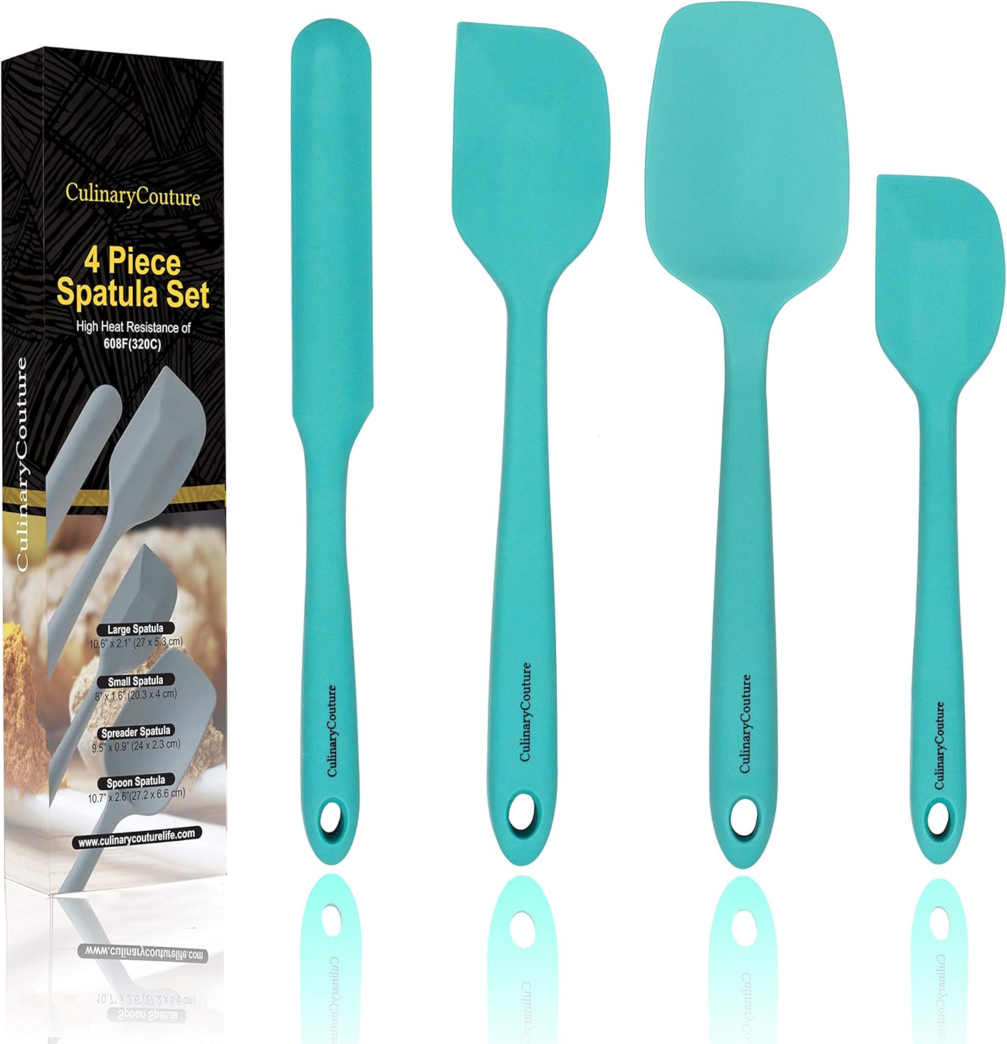 Amazon Com Aqua Sky Silicone Spatula Set Non Stick High Heat