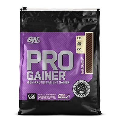 Optimum Nutrition Pro Gainer Weight Gainer Protein Powder,Vitamin C and Zinc for Immune Support, Double Rich Chocolate, 10.19 Pounds (Packaging May Vary)