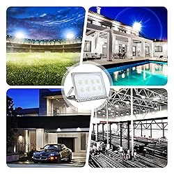 Viugreum 50W LED Flood Light Outdoor, Thinner and
