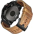 Soft Horween Leather Watch Band Compatible With Garmin, Strap For Fenix/Forerunner/Approach/MARQ/Quatix / D2 Series/Instinct/Epix/Tactix/Foretrex