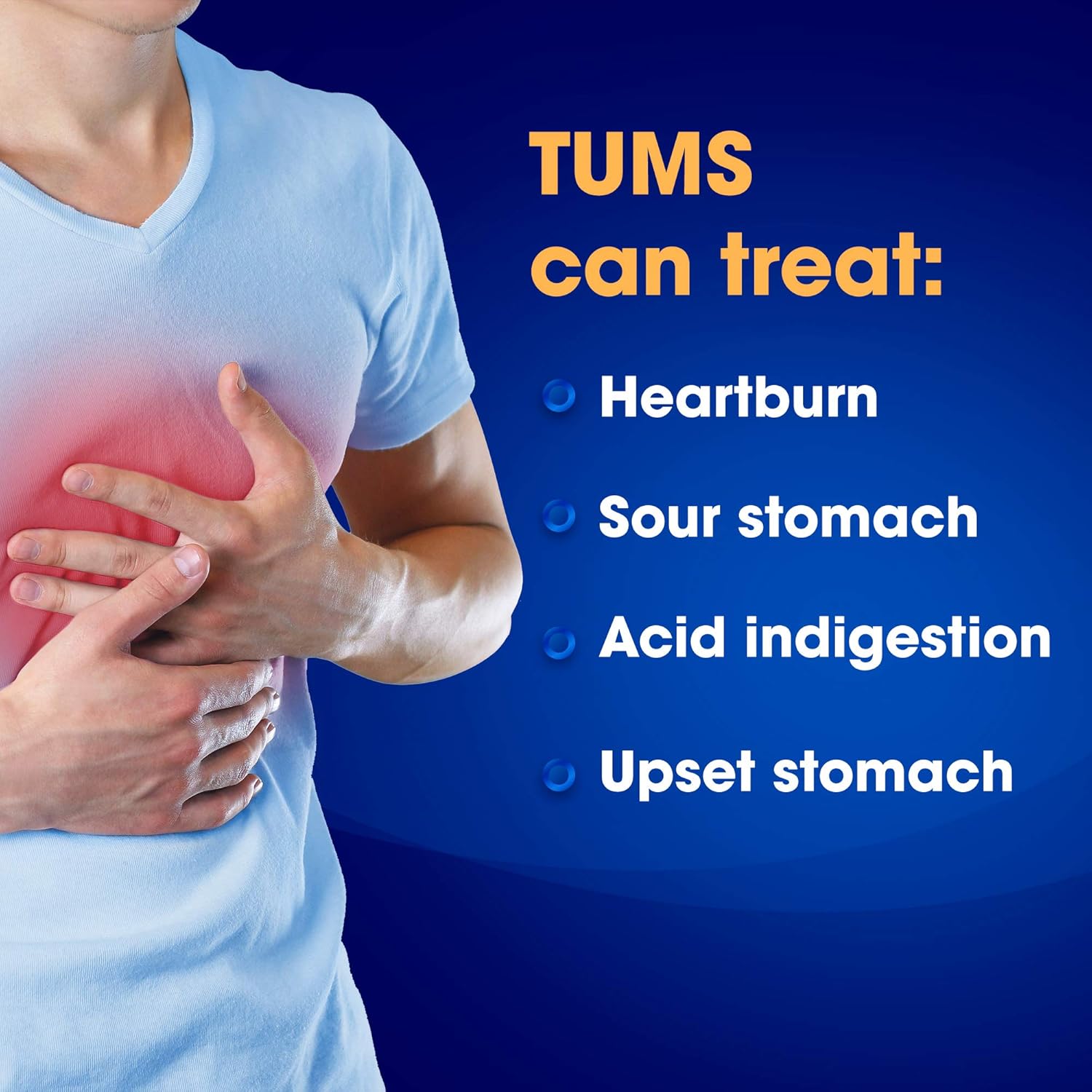 TUMS Antacid Chewable Tablets for Heartburn Relief, Extra Strength, Assorted Fruit, 96 Tablets: Health & Personal Care