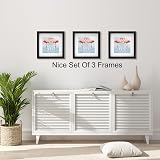 YiPinYin 8x8 Inch Photo Frame Set of 3 with Double Mounts 6x6 In Square Frames view 4