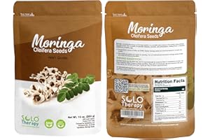 SOLO THERAPY Moringa Seeds | 1000 Seeds Approx.| Premium Quality | PKM1 Variety | Edible | Planting | Moringa Oleifera| Malunggay | Semillas De Moringa | Drumstick Tree | Non-GMO | Product from India