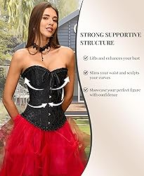 SZIVYSHI Corset Tops for Women, Bustier Shapewear