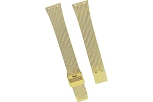 NZZXTO Replacement Watch Band for Bering Unisex Watch with Screw slim strap 18mm-14mm (hole spacing 10MM)