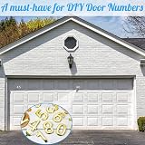 Acehome 3 Inch Front Door Numbers 3D Self Adhesive Gold (2) Chrome Silver view 7