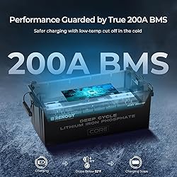 Renogy 12V 200Ah Lithium LiFePO4 Deep Cycle