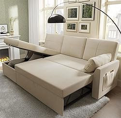 PaPaJet Sofa Bed, Sofa Sleeper with Storage