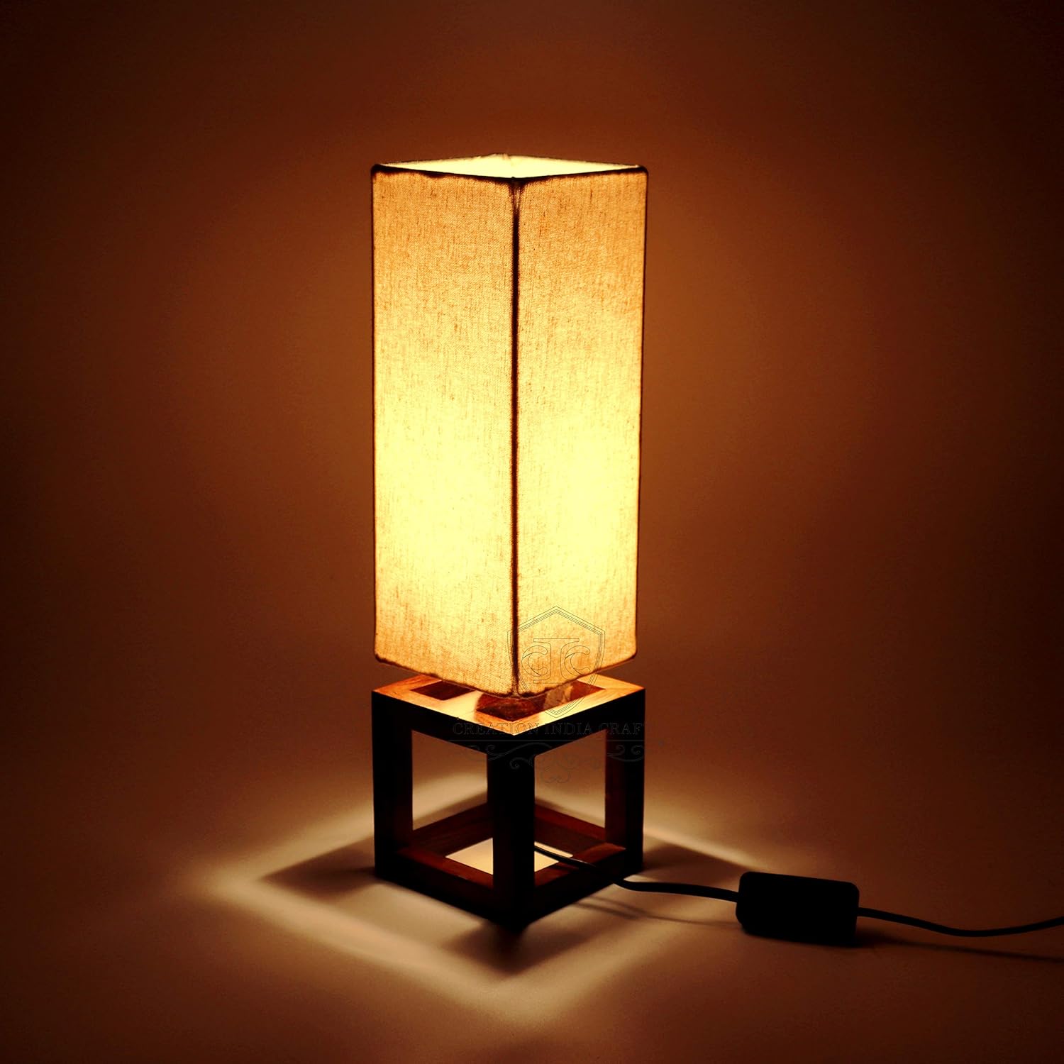 Buy Creation India Craft Unique Design Wooden Table Lamps For Bedroom