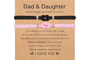 GBTBYS Dad Daughter/Mother Son/Mother Daughter/Grandma Granddaughter/Brother Sister Bracelet Pinky Promise Matching Relationship Friendship Bracelets Christmas Birthday Gifts for Women Men Teen Her Him