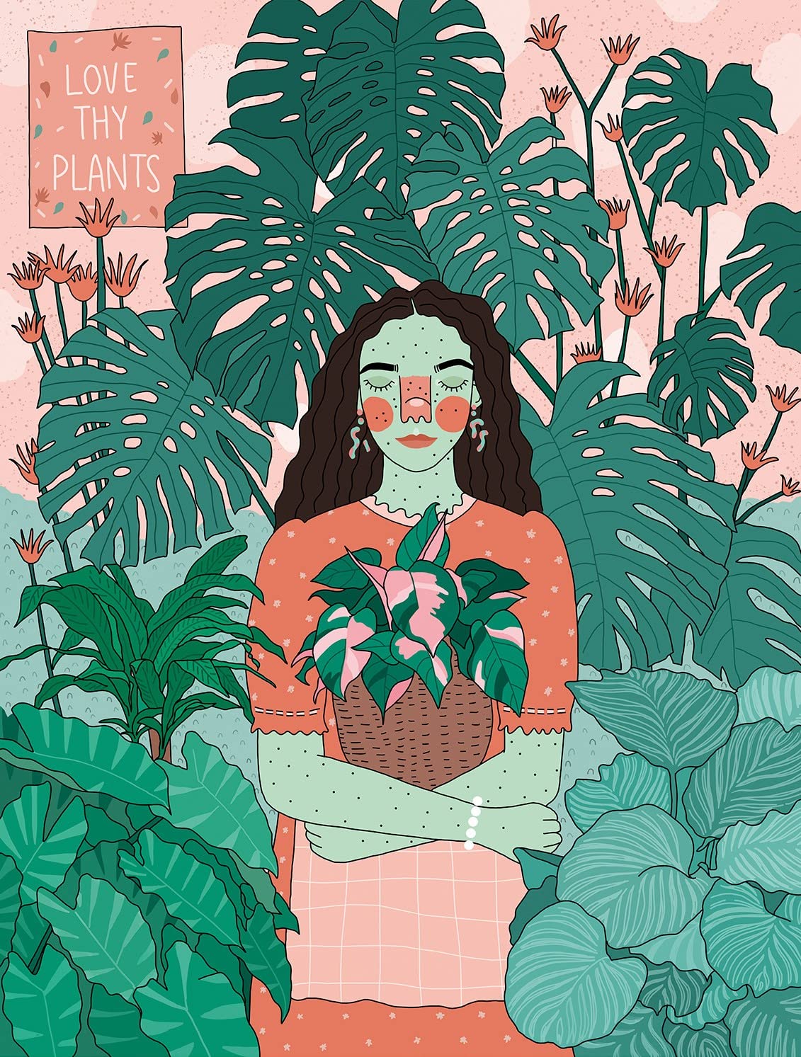 1000 Piece Jigsaw Puzzles - Love Thy Plants - For Adults - Made In The UK | 100% Recycled Puzzle Board | 66cm X 50cm