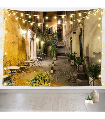 Amazon.com: Loccor Italy Tuscany Tapestry Italian Street Wall