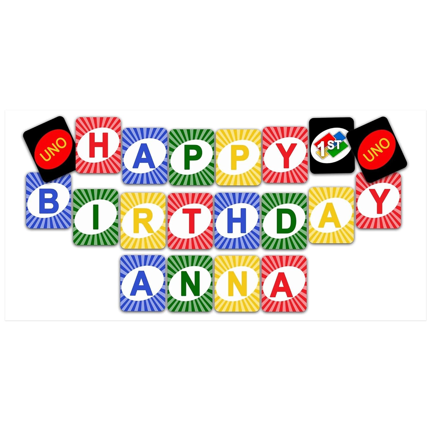 Amazon Com Uno First Birthday Personalized Banner Birthday Banner