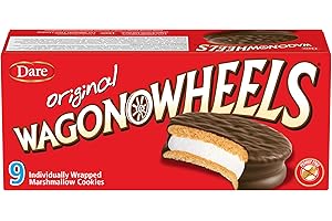 Wagon Wheels Original - Chocolatey Coated Soft Cookies Filled With Marshmallow, Proudly Canadian Company, Peanut-Free, For Sc