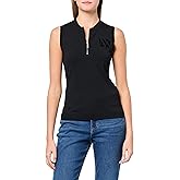 Armani Exchange Women's Zipper Knit Tank Top