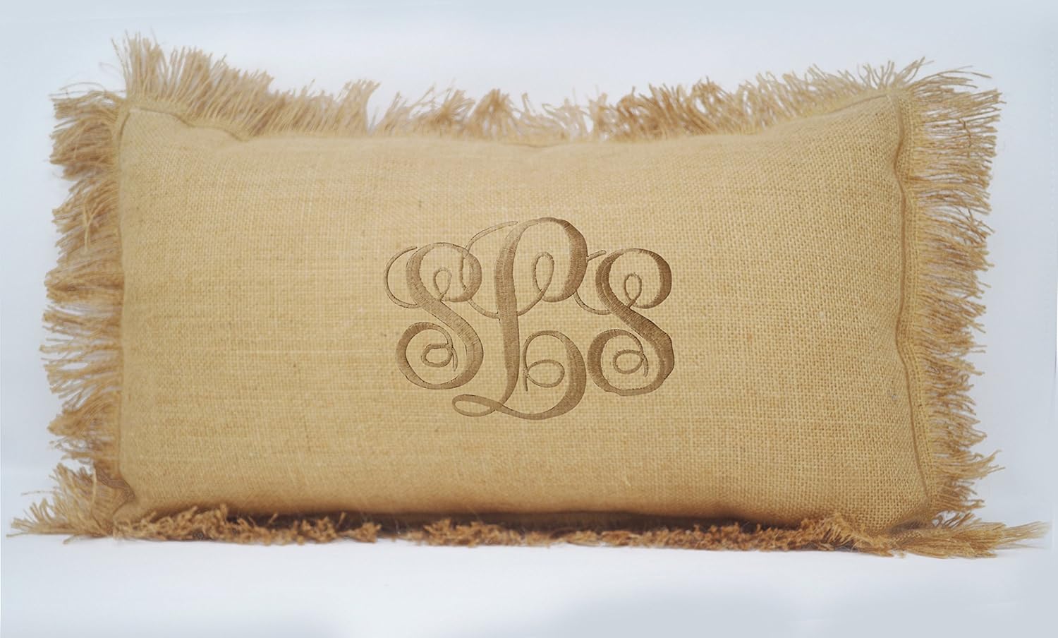 Amazon Com Amore Beaute Monogram Pillow Cover Burlap Initial