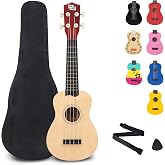 CB Sky Soprano Ukulele 21"/53cm beginners, students kids guitar (Natural)