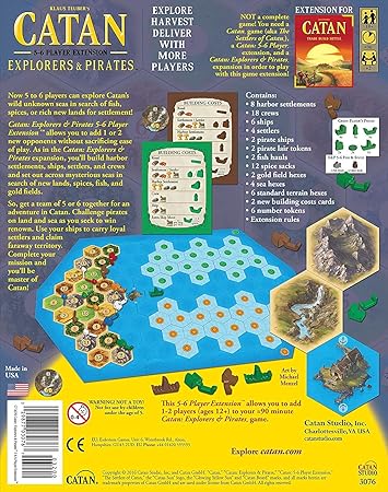Catan: Explorers and Pirates 5-6 Player Expansion: Amazon.es: Juguetes y juegos