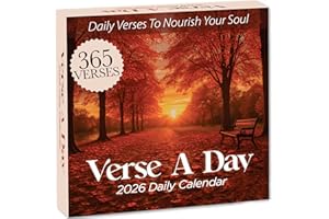 HANNAH FAITH 2026 Verse A Day Bible Calendar | 365 Christian Verses from the NIV Bible to Inspire Your Daily Devotional, Positive Motivational & Inspirational Daily Verses for Men & Women to Inspire Your Walk With God
