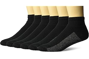 Hanes mens 6 Pack Sport Cuts Ankle Socks