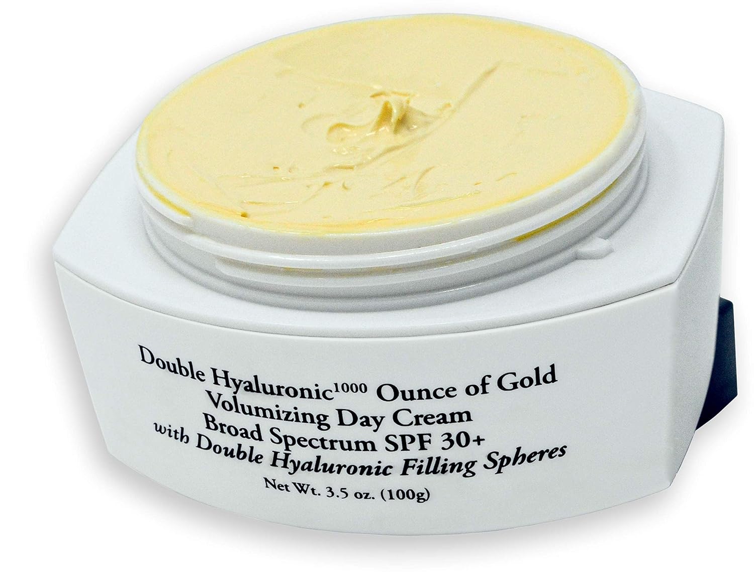 3.5 oz. Double Hyaluronic 1000 'Ounce of Gold' Volumizing Day Cream Broad Spectrum SPF 30+ with Double Hyaluronic Filling Spheres