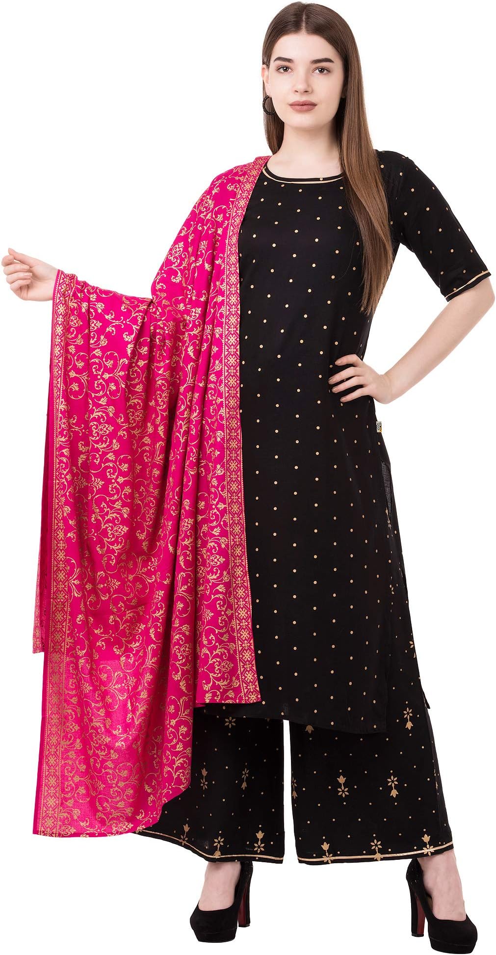 Sanganeri Kurti Women's Rayon Salwar Suit