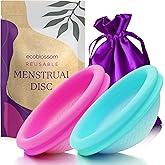 Reusable Period Disc - Soft Period Disc for Women (Small/Large (Teal & Magenta))
