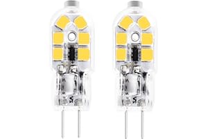 Yucclim T3 G4 12Volt LED Light Bulb -Bi-Pin Base JC T3 Halogen Bulb- 20W Equivalent for RV Camper Trailer Motorhome 5th Wheel, Marine Boat 12V AC/DC (2 Pack, Cool White)