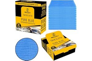 EZ ESHAZU Eshazu Tack Cloth (Box of 24) Tack Rags for Woodworking and Painters Made with 100% Cotton Removes Dust, Sanding Particles, Cleans Surfaces