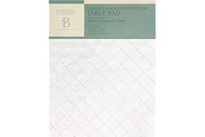 Newbridge Quilted Waterproof Cut to Fit Table Pad Protector with Flannel Backing, Heat Resistant, Wipe Clean, Cushioned Pad Protects Table from Spills and Scratches, 52" x 120"