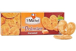 St Michel Caramel Palm Cookies, Palmier Biscuits, 100g