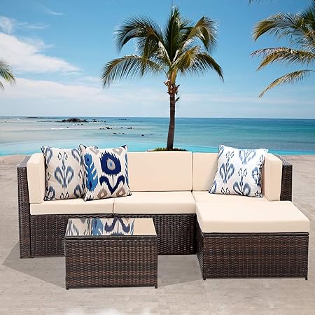 Amazon Com Wisteria Lane 5 Pcs Outdoor Furniture Set Patio