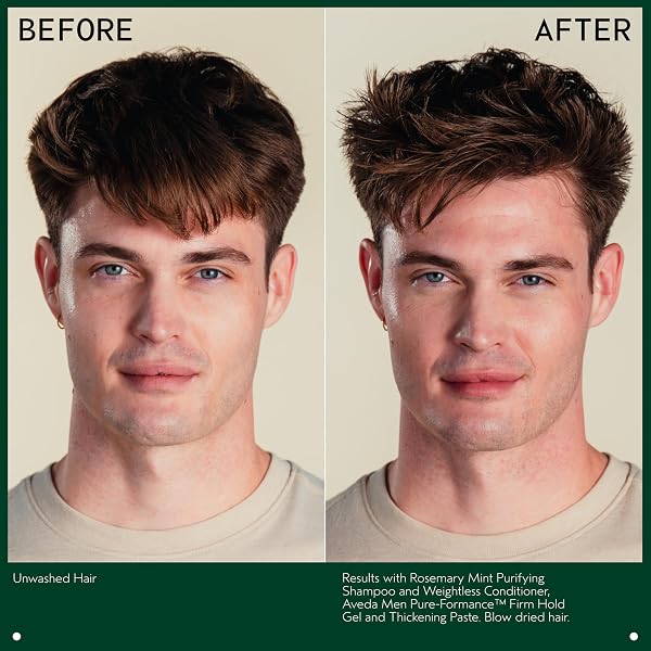 AVEDA ROSEMARY MINT PURIFYING SHAMPOO | CLARIFYING SHAMPOO | GENTLY REMOVES BUILDUP, ADDS SHINE | FOR NORMAL TO OILY HAIR, FINE TO MEDIUM HAIR | INVIGORATING AROMA| 97% NATURALLY DERIVED*, 33.8 FL OZ