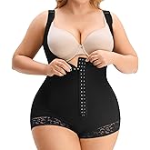 MERYOSZ Plus Size Bodysuit Fajas Colombianas Open Bust Shapewear for Women Tummy Control Body Shaper Butt Lifter Bodysuits
