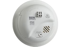 First Alert Hardwired Heat Alarm with Battery Backup, BRK Brands HD6135FB