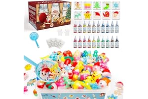 Kiditos Christmas Magic Water Elf Toy Kit, Magic Gel Water Pets with 20 Gels &10 Molds, DIY Squishy Maker Set, Christmas Gifts, Birthday Gifts, Party Favors, Craft Kits for Kids Ages 3+