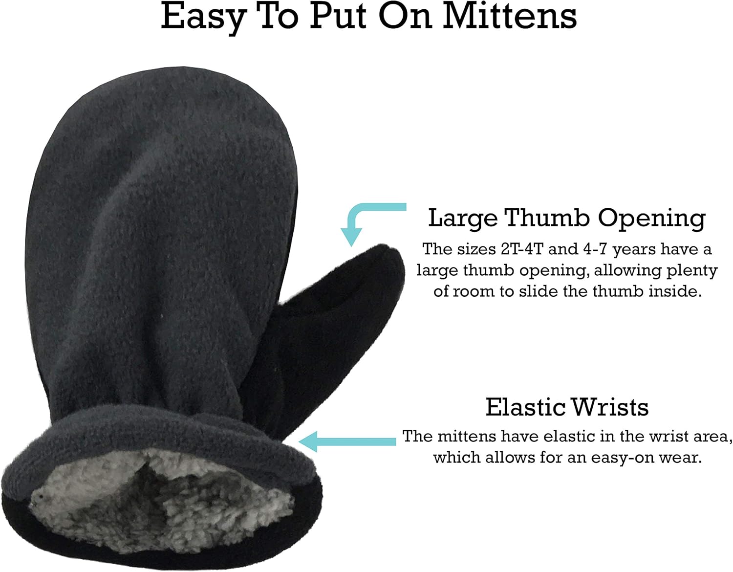 N'Ice Caps Little Boys and Baby Soft Sherpa Lined Fleece Dino Hat Mitten Set: Clothing