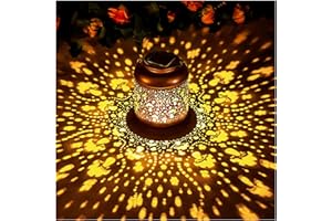 EZTZEN Mushroom Solar Lanterns Outdoor Waterproof Hanging Solar Lights Mushroom Gifts for Women Men Mom Metal Decorative LED Outdoor Lanterns for Patio,Lawn, Landscape, Garden Decor, Yard Decoration