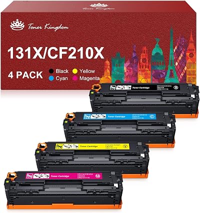 Toner Kingdom 4pk High Yield Toner for HP 131X CF210X M251nw M276nw CP1525nw