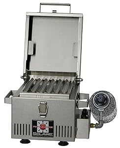 Solaire SOL-IR8A Anywhere Mini Personal Infrared Propane Gas Grill, Stainless Steel