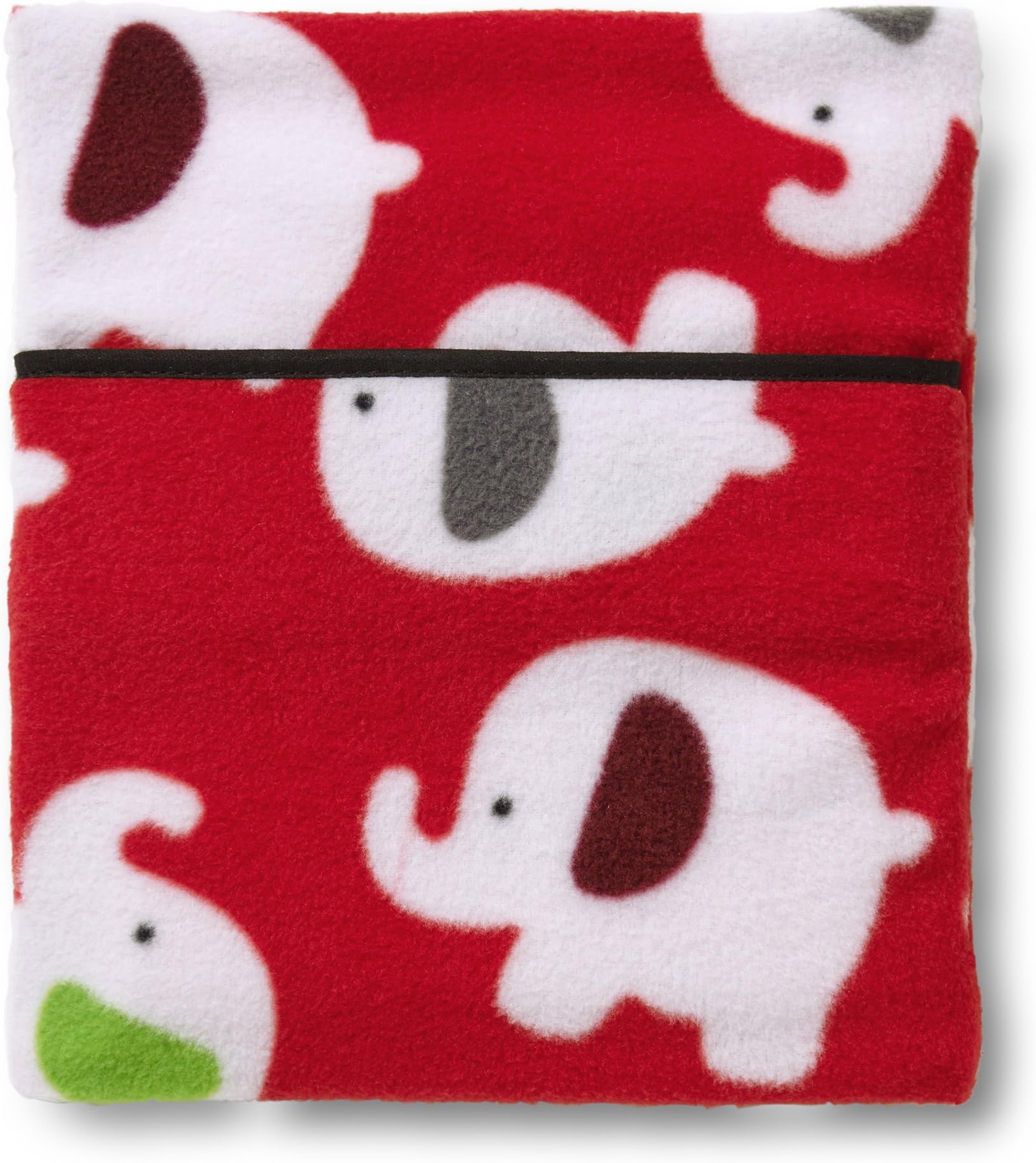 Hotties Microwavable Hot Water Bottle Red Elephant Polyester Fleece
