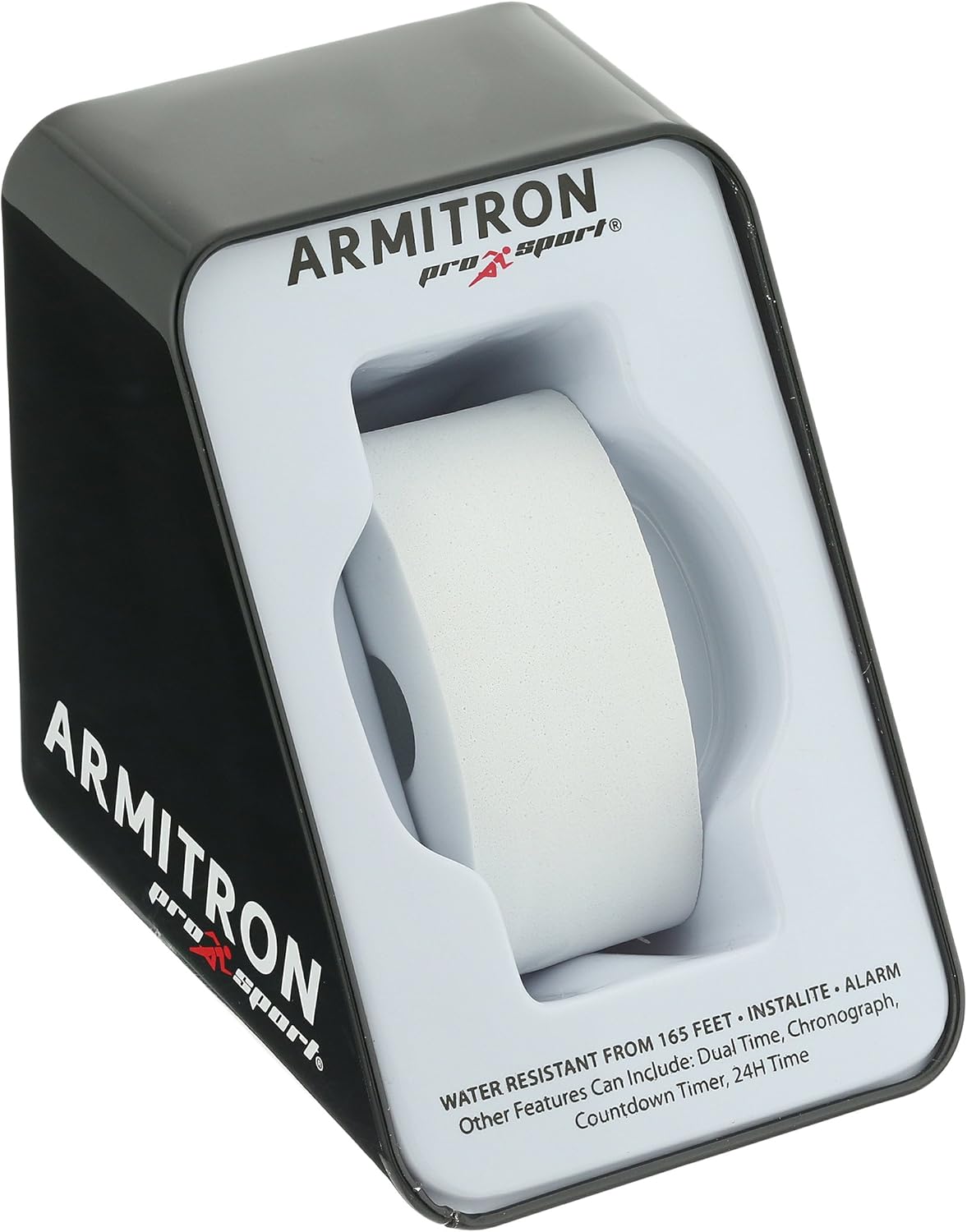 Armitron Sport Women's 25/6416BLK Easy-to-Read Dial Black Resin Strap Watch: Watches